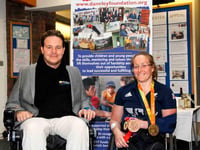 Paralympian supports Dan's night