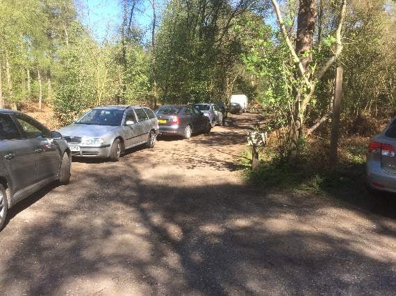Mayhem down narrow country  lane