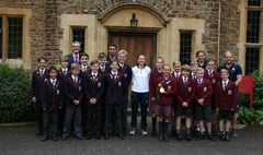 Hockey Olympian a hit with pupils