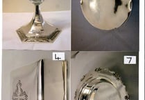 Silver stolen from hall