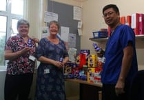 Hospital folk donate to egg-cellent cause