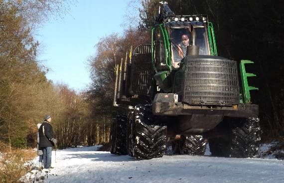 Work paused at Alice Holt Forest with predicted heavy weather on its way