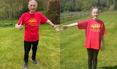 Twelve-year-old takes on fundraising walk with grandpa 300 miles away