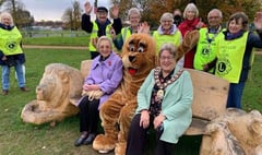 Alton Lions unveil ‘statement’ bench at Anstey Park