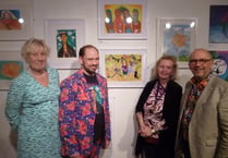 Private viewing of Olly Coulson exhibition at Allen Gallery in Alton