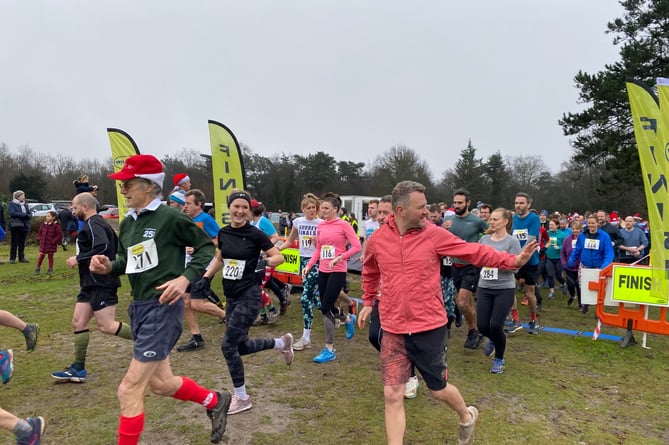 The Boxing Day run raised vital funds for Holy Cross Hospital