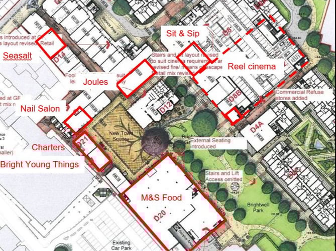 Are these businesses coming to Farnham’s Brightwells Yard development?