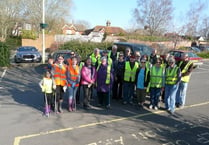 Volunteers find surf board during Liphook’s annual litter pick