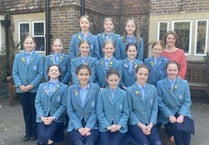 Year 6 pupils at St Ives School in Haslemere celebrate scholarships