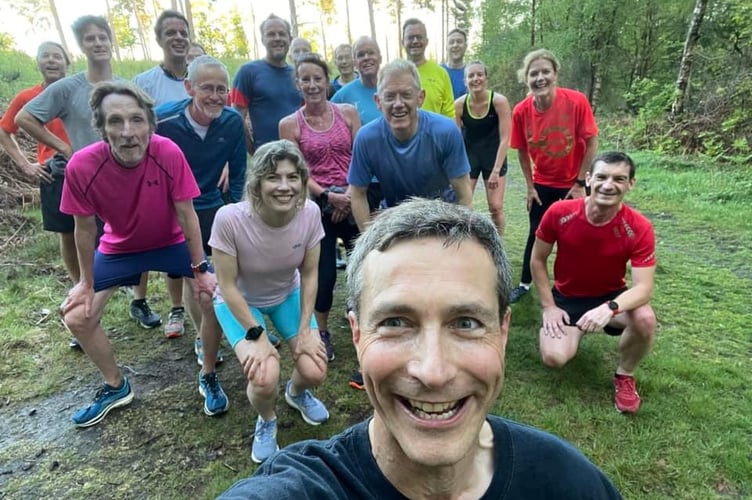 Richard Denby leads a run before the AGM
