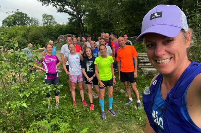 The social pub run group before heading back to the Prince of Wales