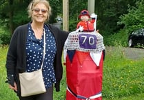 Postbox Platinum Jubilee toppers in Grayswood and Haslemere