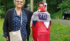 Postbox Platinum Jubilee toppers in Grayswood and Haslemere