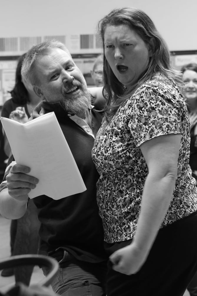 Rehearsals are well under way for the FAOS musical theatre group’s production of Mel Brooks’ comedy musical The Producers during the third week of the Fringe Festival