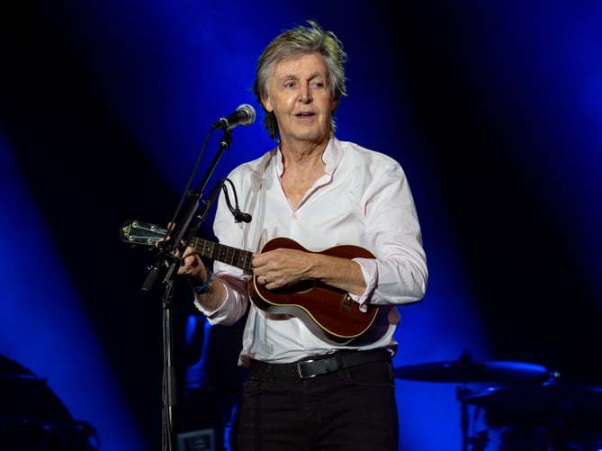 Beatles legend Paul McCartney took to Glastonbury’s famous Pyramid Stage on Saturday night