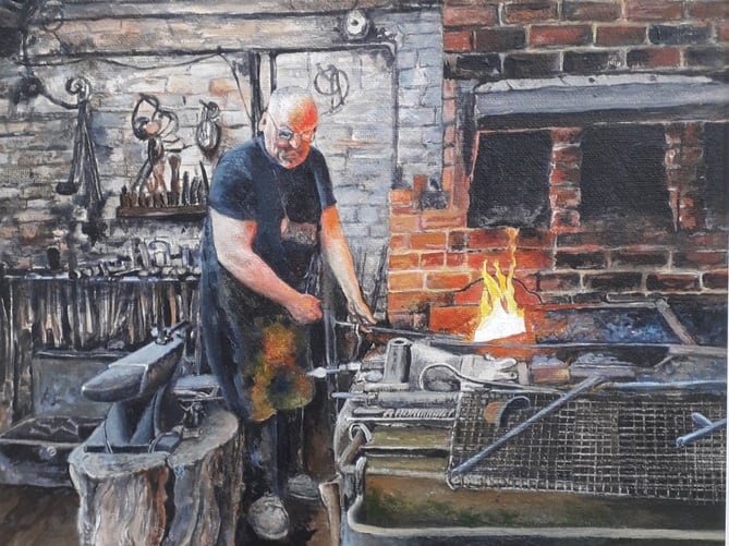 The Smithy at Work, Jenny Kennish