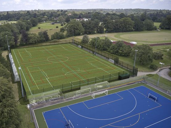 A CGI of the proposed 3G pitch on site at Woolmer Hill. Picture by Imagereel