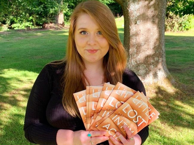 Haslemere author Eleanor Jones pictured with copies of her book, Little Lost Intimacies