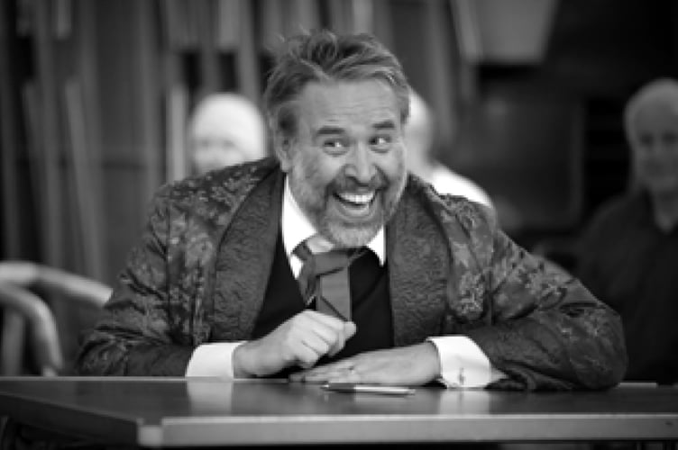 Rob Wilson as Max Bialystock in The Producers, Farnham Maltings, July 13th to 16th 2022.