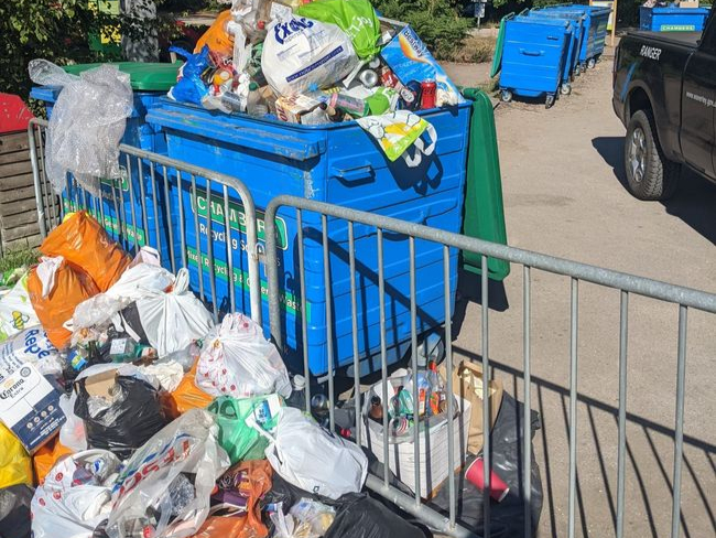 Just some of the litter left at Frensham last weekend