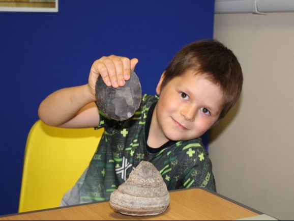 Stone Age tools at Haslemere Educational Museum