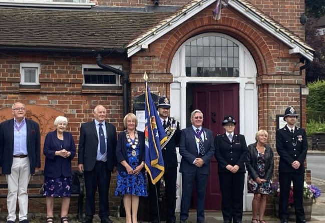 A short ceremony was held in front of the town hall to remember Inspector William Donaldson
