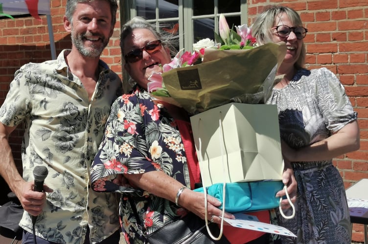 Carer Debbie Muir gets gifts