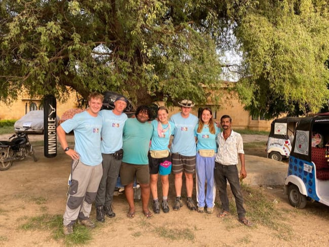 The fundraisers need to drive 2,500km unsupported