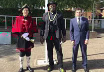 Whitehill town mayor Leeroy Scott proclaims Charles III as King