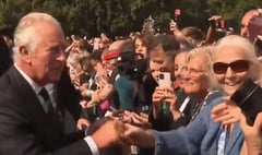 ‘God bless you’: Farnham woman shakes the hand of new King Charles III
