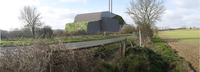 The proposed incinerator off the A31 in Alton.