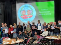 Cheques presented to Alton Summer Beer Festival beneficiaries 