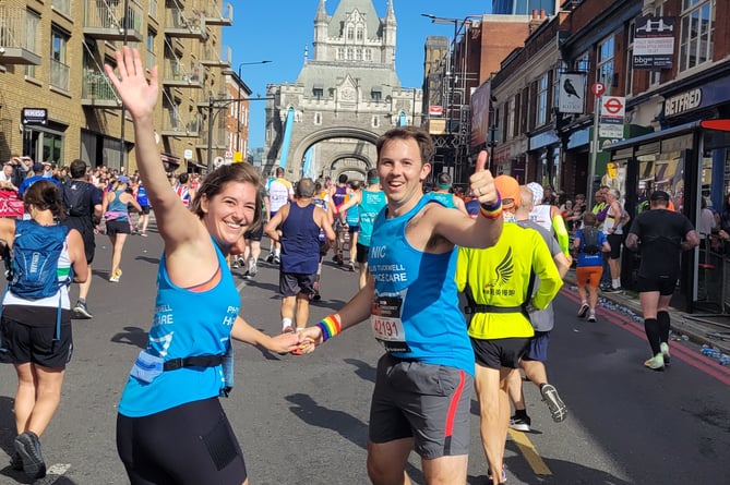 LGM Products directors Sophie and Nic Mogford-Revess completed the London Marathon