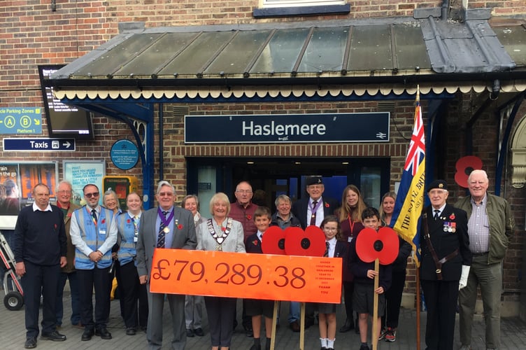 The 2021 Haslemere Poppy Appeal raised £79,289.38