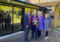 Liphook Women’s Institute Centenary Cup is presented to Bohunt School