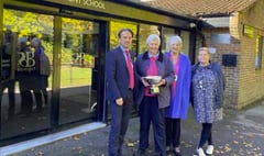 Liphook Women’s Institute Centenary Cup is presented to Bohunt School