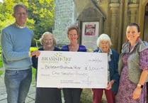 Bramshott Open Gardens cheques presented to charities