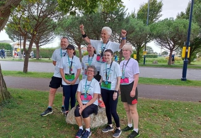 The team from Chiddingfold Surgery has raised £4,000 for charity