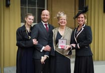 Farnham charity founder awarded MBE by 'new buddy Will'