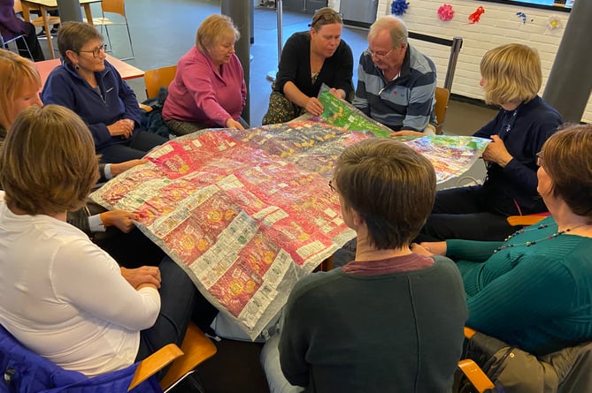 Farnham Maltings, Hale Community Centre and Waitrose took part in the Crisp Packet Project, making warm blankets from recycled crisp packets, and working with Transform Housing & Support to get the blankets to young people at risk, including unaccompanied asylum seekers