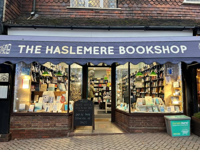 Haslemere Bookshop owner Ian Rowley was featured in The Times
