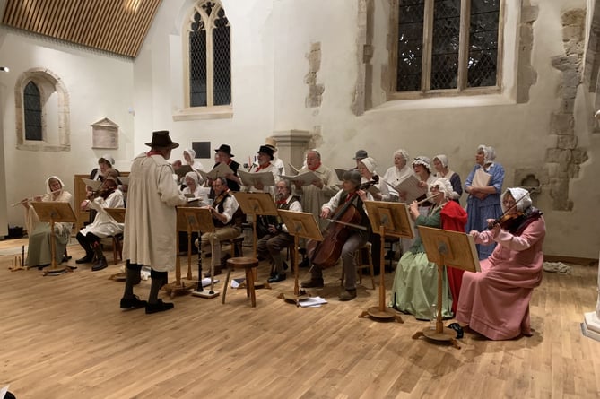 The Madding Crowd's Georgian Christmas show at Ropley Church, December 2022.