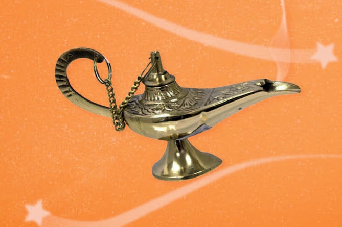 Aladdin's lamp.