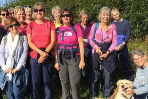 Alton Wellbeing Walks walk, Alton Walking Festival, May 2022.