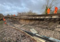 Rail line landslip affects SWR services to Waterloo 