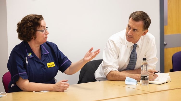 South West Surrey MP visited NHS staff at Solihull Hospital in November in his role as Chancellor of the Exchequer