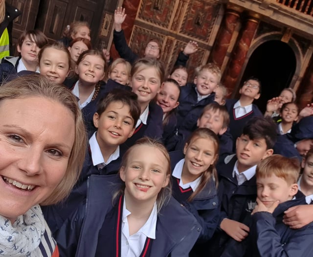 Royal Prep School pupils visit the Globe Theatre in London