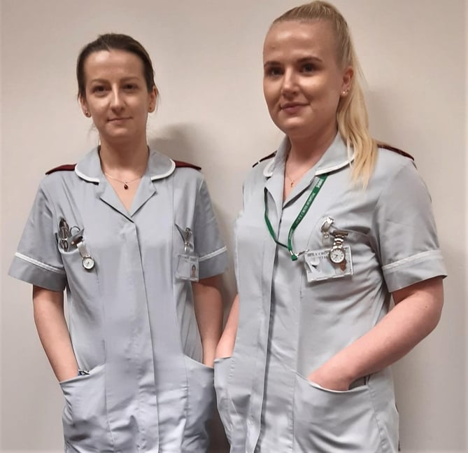 Liliana (left) and Sophie have been accepted for the apprenticeship