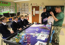 Royal Navy and Royal Marines put on STEM workshop at Hindhead school