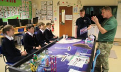 Royal Navy and Royal Marines put on STEM workshop at Hindhead school